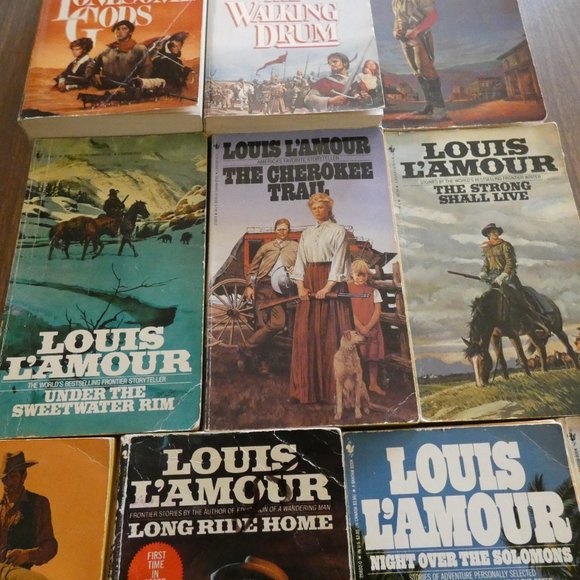 10 Vintage Louis Lamour Western Paperbacks - Picture 3 of 10